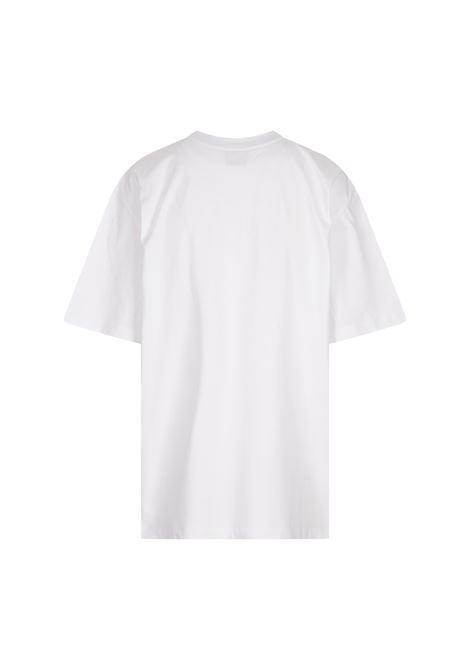 T-Shirt Bianca Con Stampa Mercanti STELLA JEAN | SS25SJT2620001